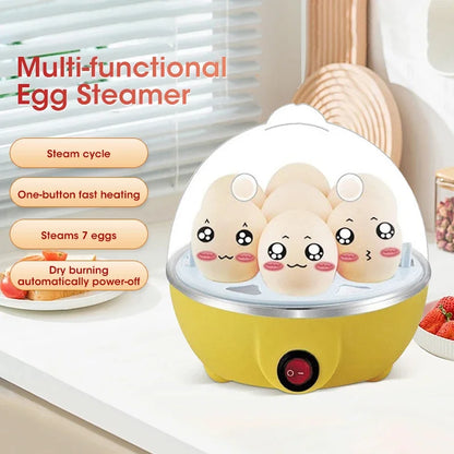 Multi Function Egg Steamer Automatic Power Off Electric Egg Cooker Corn Milk Steamed Kitchen Cooking Machine Rapid Egg Steamer