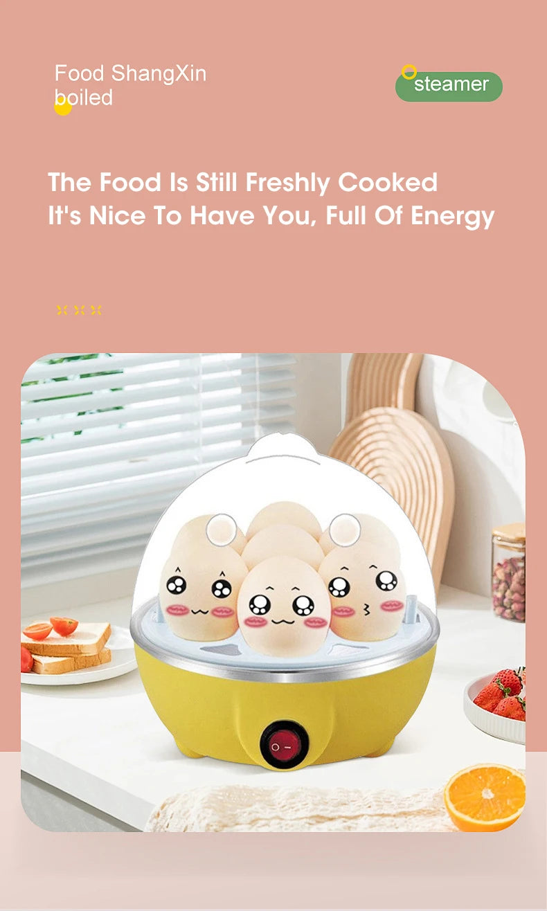 Multi Function Egg Steamer Automatic Power Off Electric Egg Cooker Corn Milk Steamed Kitchen Cooking Machine Rapid Egg Steamer